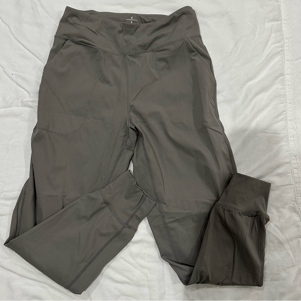 Gray High-Waisted Legging Joggers
